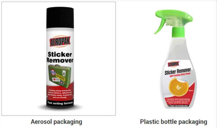 Aeropak Sticker Remover Spray 500ml Professional Household Care Products