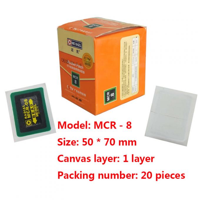 Michel 50&times;70mm refor&ccedil;ou o remendo frio ISO9001 de borracha do pneu 0