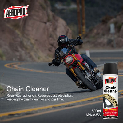 Aeropak 500ml Aerosol O-ring X-ring Z-ring Chains Cycle Chain Bike Cleaner Spray Chain Cleaner Cleaner for Removing Stain Scale