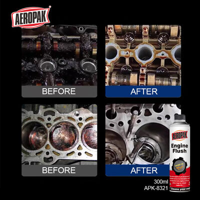 Aeropak 300ml Aerosol Eco-friendly Tin-Plate Car Engine Cleaning Fluid Deeply Flushes Motor Powerful Liquid Carbon Cleaner