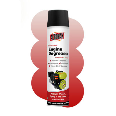 Aeropak 500ml Tinplate Bottle Car Care Engine Cleaning Spray Degreaser Quickly Dry Unscented Oil Sludge Carbon Deposits Removal