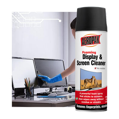 Aeropak 200ml Aerosol Eco-Friendly Alcohol-Free Anti-Static Streak Free Fast-Drying Multi-Purpose Customized Colors Screen