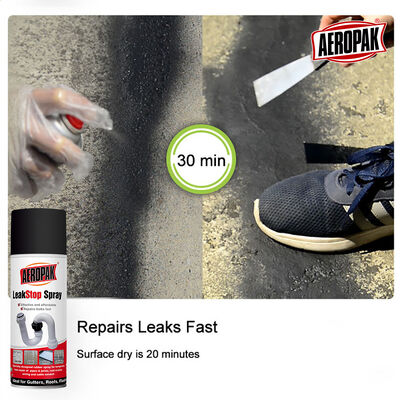 Aeropak APK-LS01 Waterproof Sealant Spray Anti-Corrosion Fast-Dry Leak-Stopper for Pipe Joints Cracks Concrete Hard Surfaces