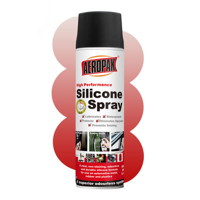 Aeropak 500ml aerossol oem óleo base de spray de silicone de alto desempenho uso industrial antidesgaste longa vida útil penetrante