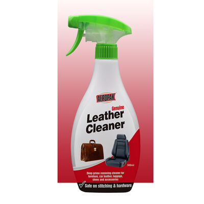 Aeropak 500 ml Formulário suave Limpeza profunda e restauração Spray de limpeza de couro genuíno para assento de carro e cuidados domésticos