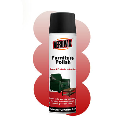 Aeropak 500ml spray aerossol limpador de cuidados com móveis de madeira ecológico alto conteúdo ativo líquido óleo essencial polonês de madeira
