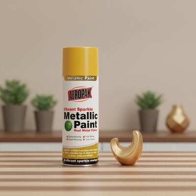 Alta qualidade 400ml de secagem rápida revestimento líquido acrílico de alto brilho atacado cor personalizada tinta spray metálica aeropak automotivo