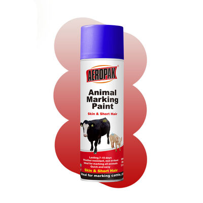 Pintura de Marcação Animal Aeropak Durável Permeabilidade ao tempo para gado Ovelhas Cavalo Secagem rápida Resistente ao desbotamento para gestão de gado