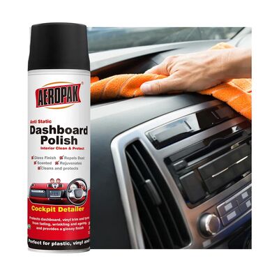 Aeropak Produtos de Cuidado Automotivo 500ml Spray Limpador Polidor Cera para Painel e Couro