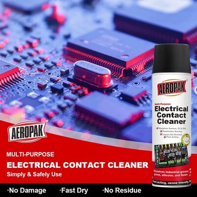 Aeropak 500 ml Fluido e produtos químicos de aerossol de alta eficiência Eletrônico de limpeza de contato Eletrônica de precisão Spray de produto lubrificante